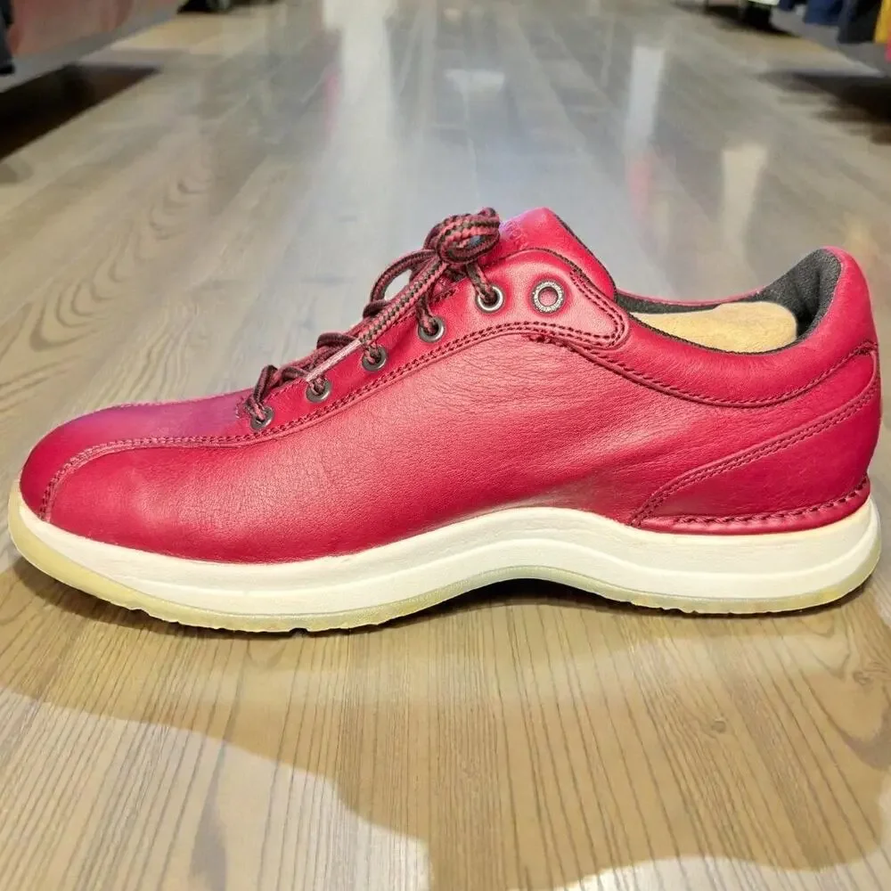 Rockport MEW327M Mens 10 Red Leather Sneakers Walking Shoes EUR 44 NWOB